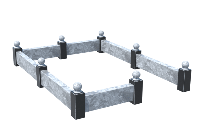 Цоколи на могилу в&nbsp;Новокуйбышевске | Цоколь на могилу №0031