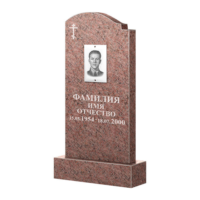Гранитные памятники в&nbsp;Новокуйбышевске | Памятник из гранита Розалия Pink ФГЦ-25