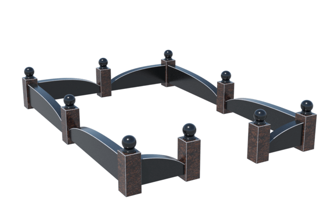 Цоколи на могилу в&nbsp;Новокуйбышевске | Цоколь на могилу №0044