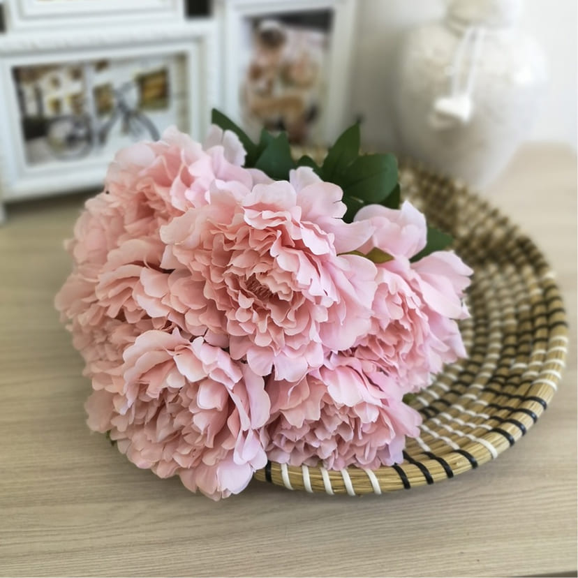 Искусственные цветы в Новокуйбышевске | Цветы искусственные «Пионы», розовые, букет