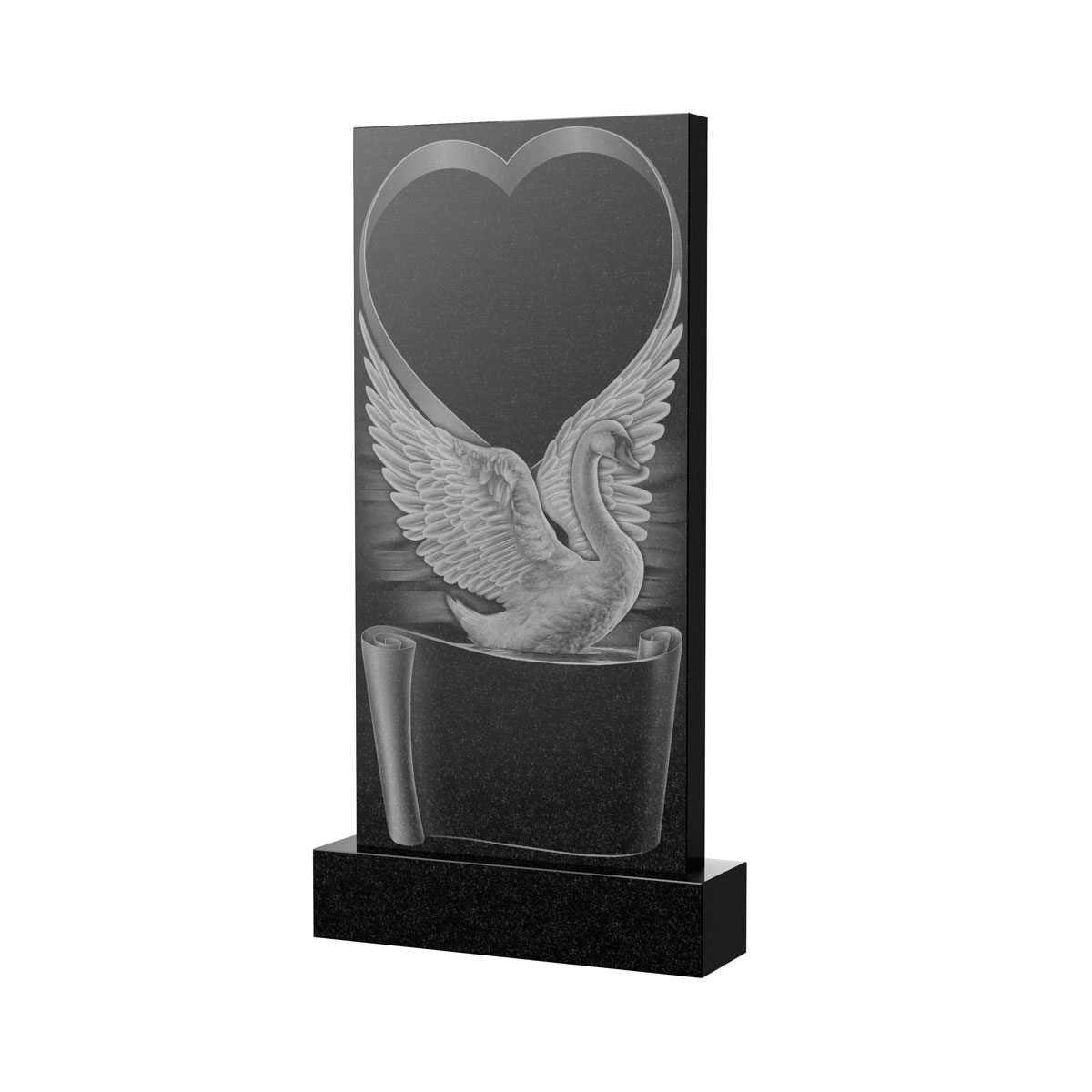 Гравировка на памятник в Новокуйбышевске | Художественное оформление на гранитную стелу, рисунок ВХО-034