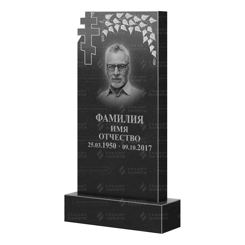 Памятники из гранита с деревом в&nbsp;Новокуйбышевске | Гранитный памятник ФГ-202