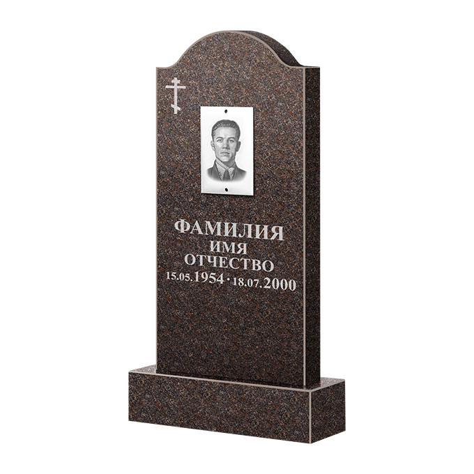 Памятники из цветного гранита в&nbsp;Новокуйбышевске | Памятник из гранита Карел Brown ФГЦ-012