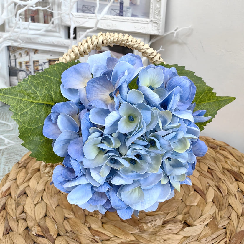 Искусственные цветы в Новокуйбышевске | Цветок искусственный «Гортензия», голубая, одиночный