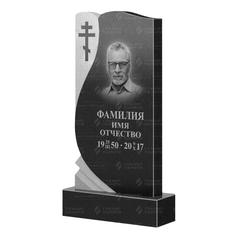 Памятники из гранита вертикальные в&nbsp;Новокуйбышевске | Гранитный памятник ФГ-169
