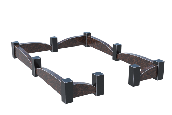 Цоколи на могилу в&nbsp;Новокуйбышевске | Цоколь на могилу №0042