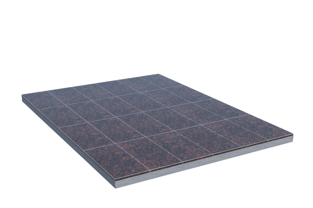 Площадки на могилу в&nbsp;Новокуйбышевске | Площадка с облицовкой Дымовским гранитом