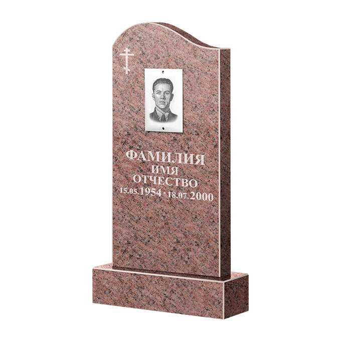 Памятники из цветного гранита в&nbsp;Новокуйбышевске | Памятник из гранита Розалия Pink ФГЦ-030