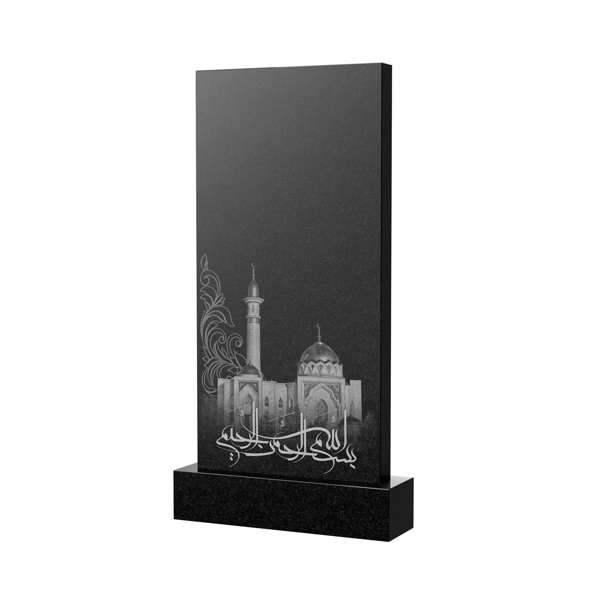 Художественное оформление памятника в&nbsp;Новокуйбышевске | Художественное оформление на гранитную стелу, рисунок ВХО-046