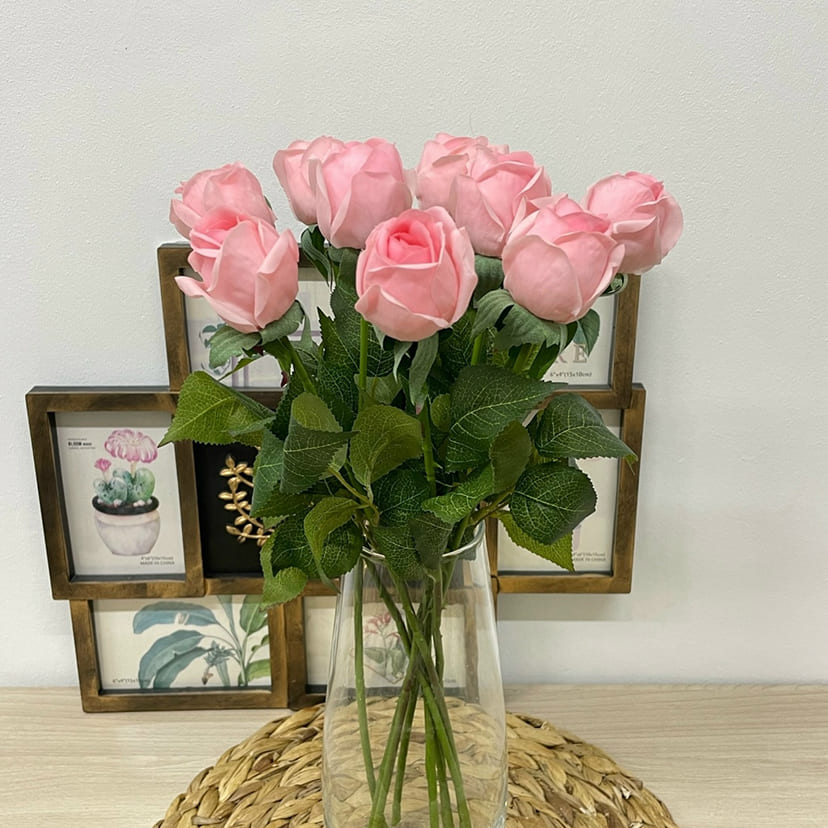 Искусственные цветы в Новокуйбышевске | Цветок искусственный «Роза», нежно-розовая, одиночный