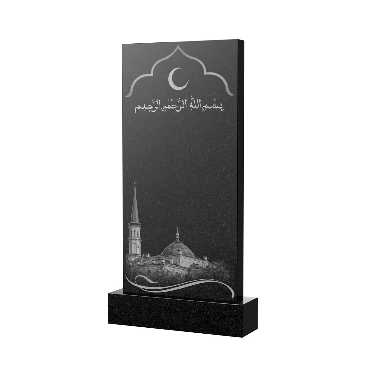 Художественное оформление памятника в&nbsp;Новокуйбышевске | Художественное оформление на гранитную стелу, рисунок ВХО-037