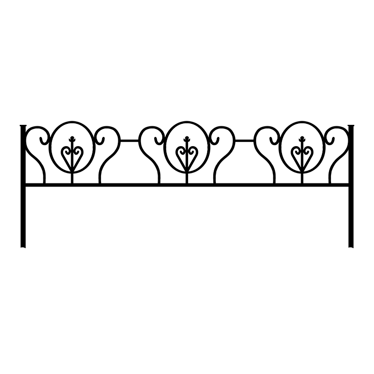 Металлические оградки, столы, скамейки в&nbsp;Новокуйбышевске | Оградка №3