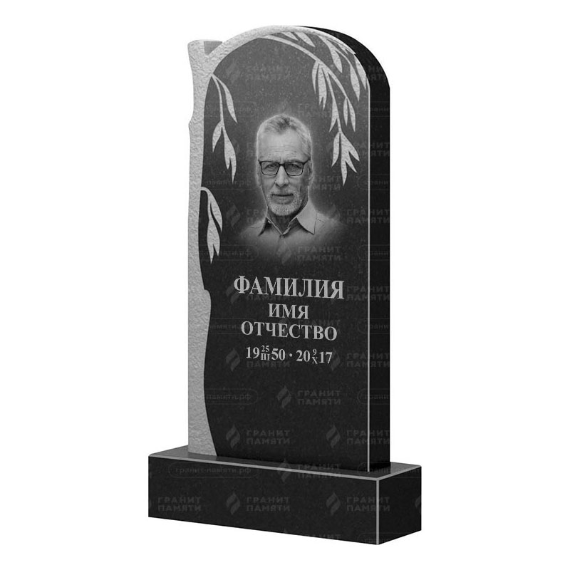 Памятники из гранита с деревом в&nbsp;Новокуйбышевске | Гранитный памятник ФГ-090