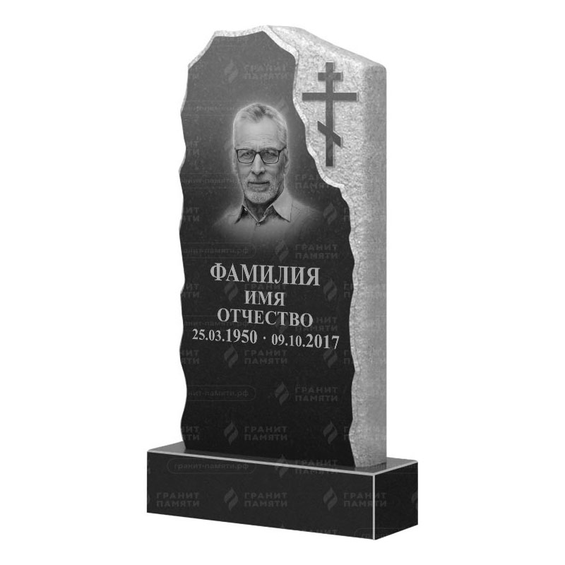 Памятники из гранита с обколом, скалы в&nbsp;Новокуйбышевске | Гранитный памятник ФГ-231