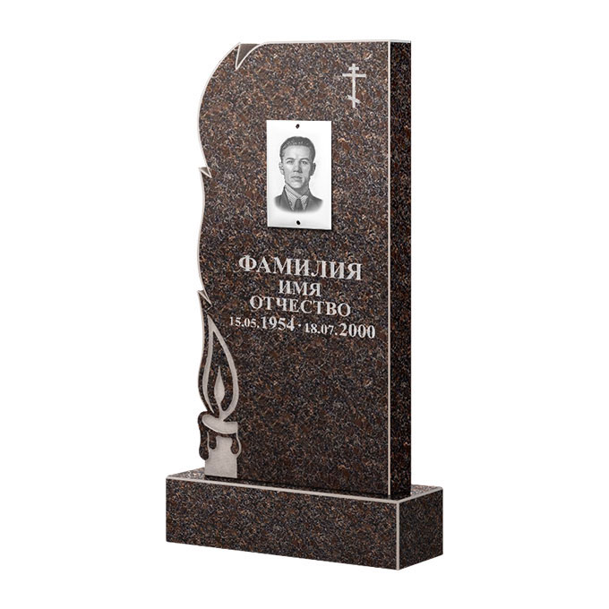 Памятники из цветного гранита в&nbsp;Новокуйбышевске | Памятник из гранита Карел Brown ФГЦ-106