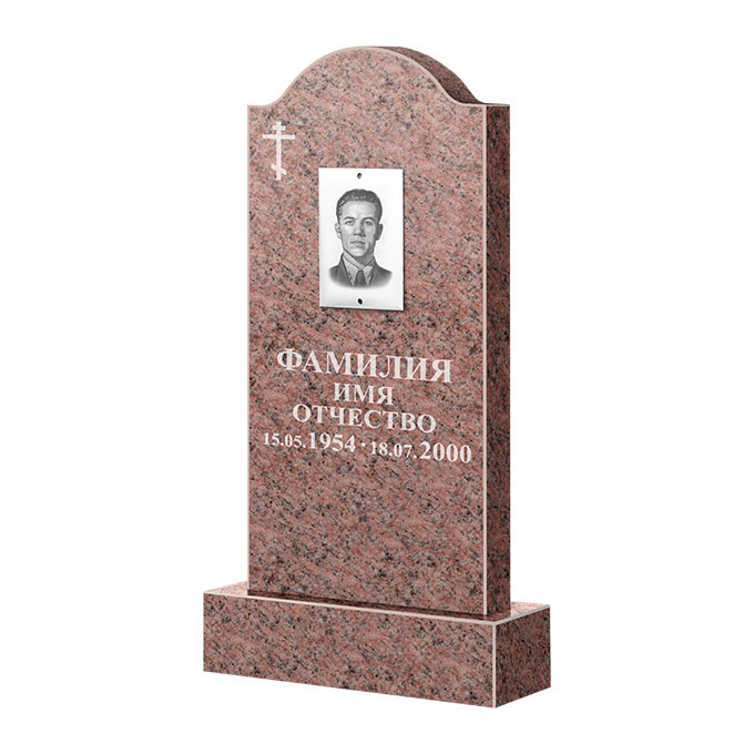 Памятники из цветного гранита в&nbsp;Новокуйбышевске | Памятник из гранита Розалия Pink ФГЦ-012
