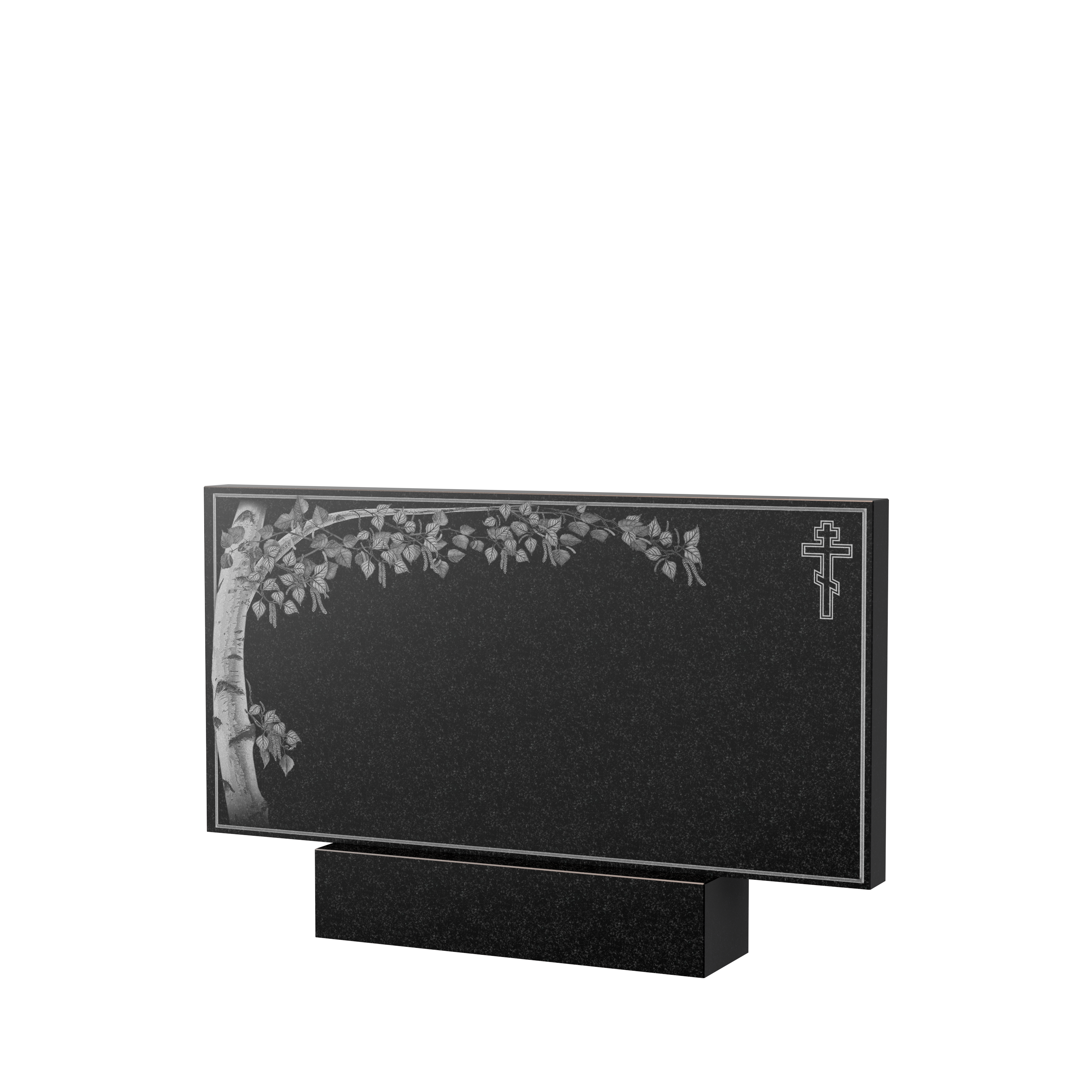 Художественное оформление памятника в&nbsp;Новокуйбышевске | Художественное оформление на гранитную стелу, рисунок ГХО-005