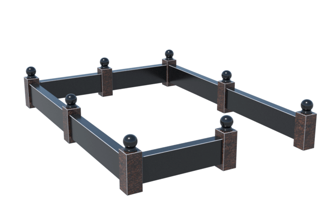 Цоколи на могилу в&nbsp;Новокуйбышевске | Цоколь на могилу №0035