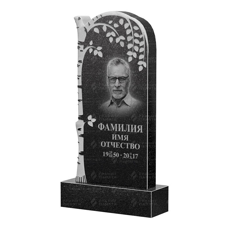 Памятники из гранита с деревом в&nbsp;Новокуйбышевске | Гранитный памятник ФГ-091