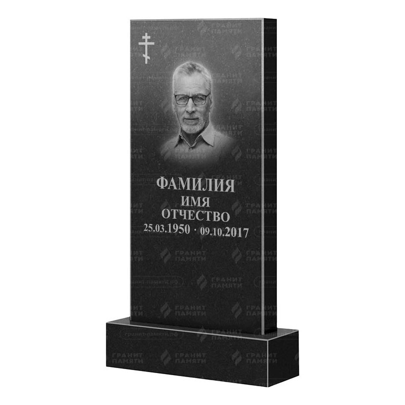 Памятники из гранита классические в&nbsp;Новокуйбышевске | Гранитный памятник Прямой