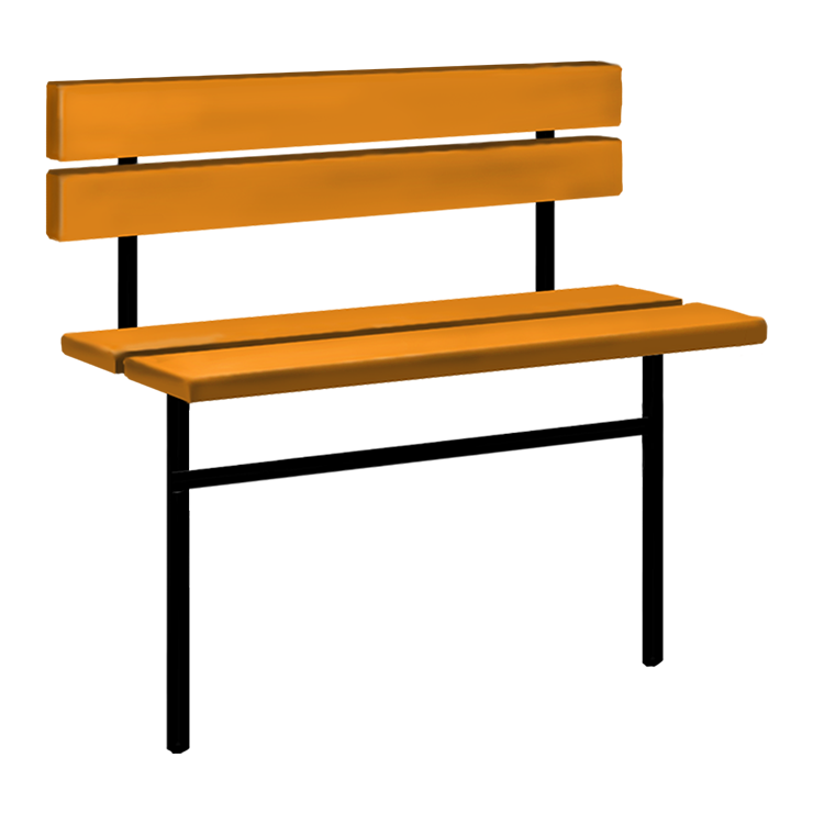 Металлические оградки, столы, скамейки в&nbsp;Новокуйбышевске | Скамейка №3 со спинкой