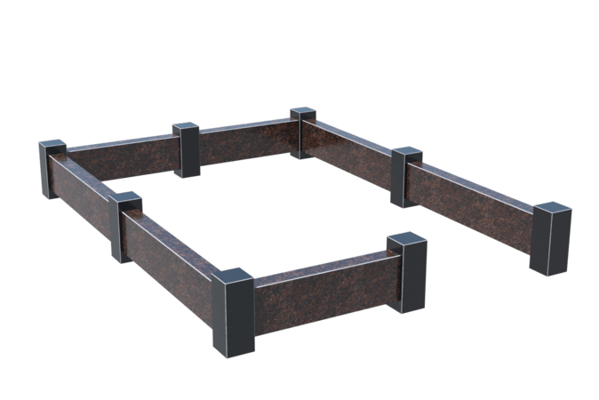 Цоколи на могилу в&nbsp;Новокуйбышевске | Цоколь на могилу №0033