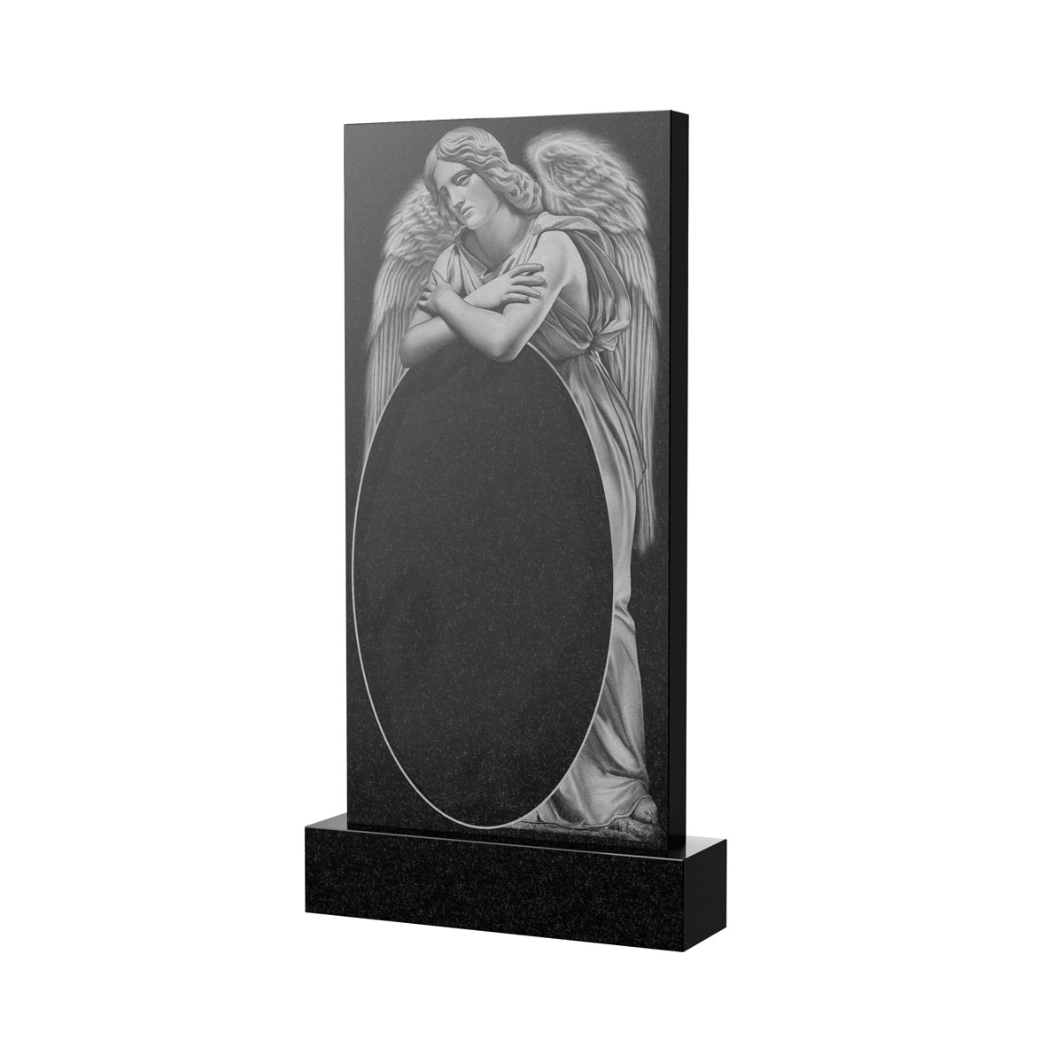 Художественное оформление памятника в&nbsp;Новокуйбышевске | Художественное оформление на гранитную стелу, рисунок ВХО-016