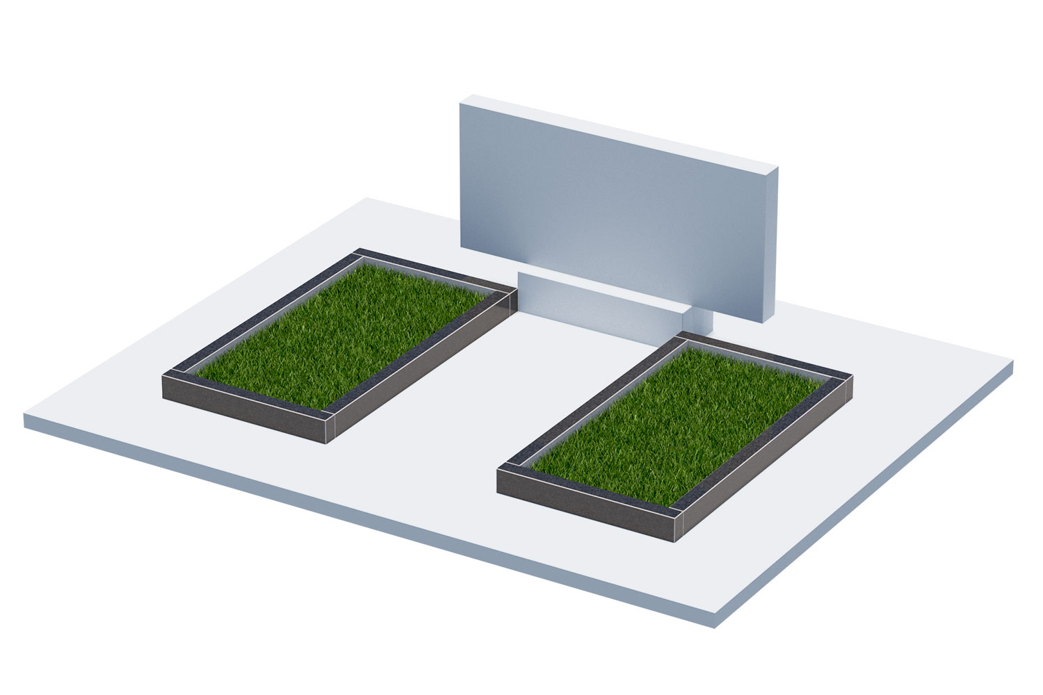 Цветники и надгробные плиты в&nbsp;Новокуйбышевске | Цветник Автономный, 2 шт