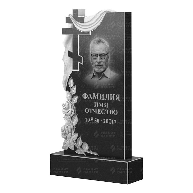 Памятники из гранита вертикальные в&nbsp;Новокуйбышевске | Гранитный памятник ФГ-189