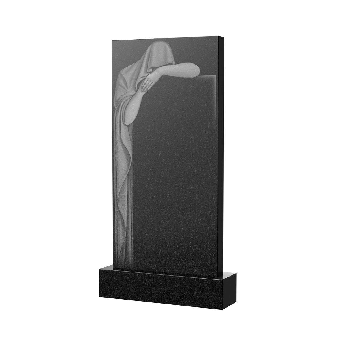 Гравировка на памятник в Новокуйбышевске | Художественное оформление на гранитную стелу, рисунок ВХО-036