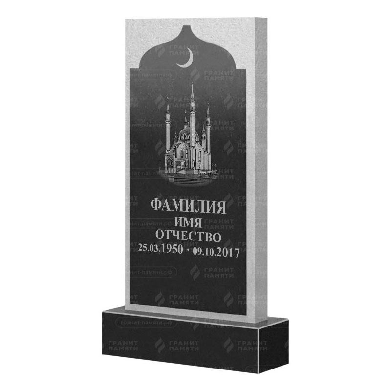 Мусульманские памятники на могилу в&nbsp;Новокуйбышевске | Гранитный памятник ФГ-167