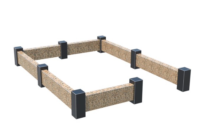 Цоколи на могилу в&nbsp;Новокуйбышевске | Цоколь на могилу №0037