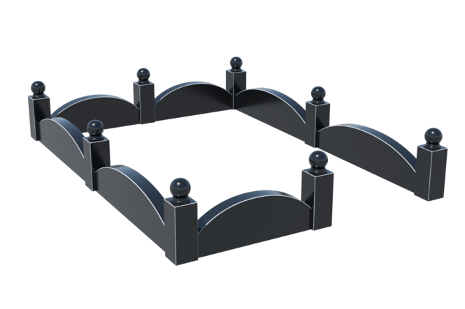 Цоколи на могилу в&nbsp;Новокуйбышевске | Цоколь на могилу №0002