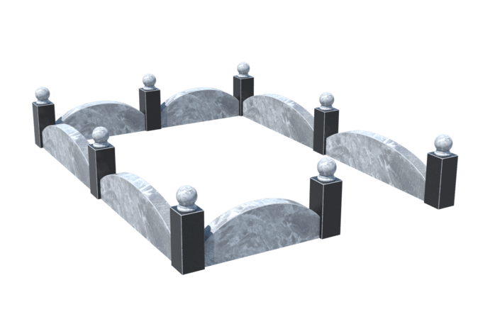 Цоколи на могилу в&nbsp;Новокуйбышевске | Цоколь на могилу №0003