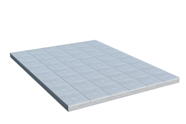 Площадки на могилу в&nbsp;Новокуйбышевске | Площадка с тротуарной плиткой