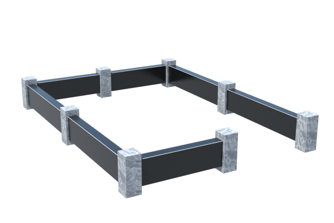 Цоколи на могилу в&nbsp;Новокуйбышевске | Цоколь на могилу №0032