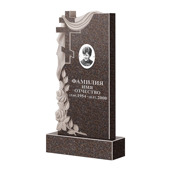 Гранитные памятники в&nbsp;Новокуйбышевске | Памятник из гранита Карел Brown ФГЦ-189
