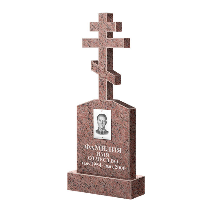 Гранитные памятники в&nbsp;Новокуйбышевске | Памятник из гранита Розалия Pink ФГЦ-099