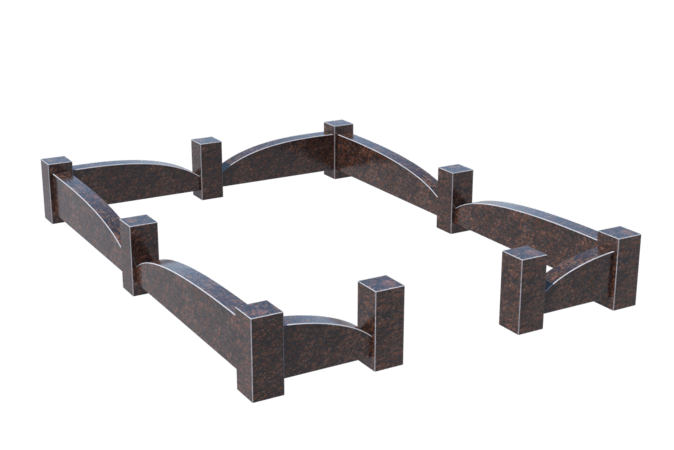 Цоколи на могилу в&nbsp;Новокуйбышевске | Цоколь на могилу №0043